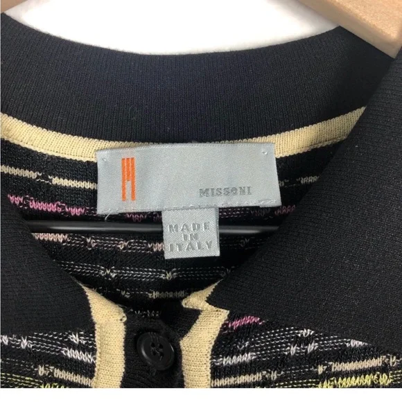 Missoni multicolored black sweater tank dress 10 - Picture 4 of 5